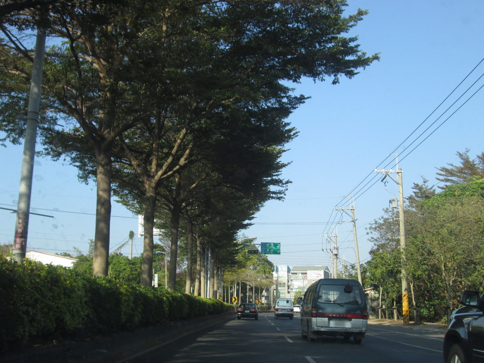 穿過田尾鄉的台1線縱貫公路